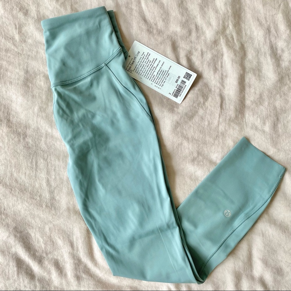 NWT Base Pace High-Rise Crop 23" in Misty Glade Size 2